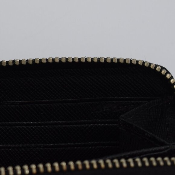 COACH Wallet Black Op Art Ashley Pleated Zip Around Wallet - Picture 8 of 8